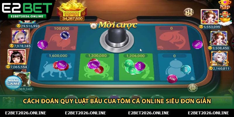 Cách đoán quy luật Bầu Cua tôm cá online siêu đơn giản