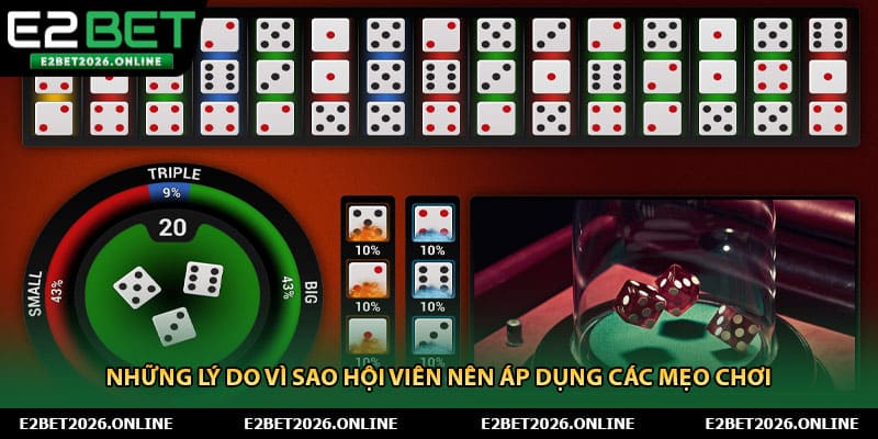 Những lý do vì sao hội viên nên áp dụng các mẹo chơi